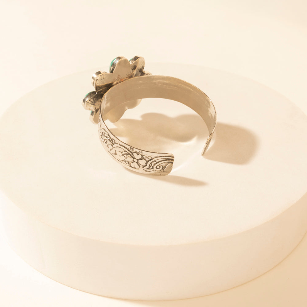 Myra Petalstone Cuff in Steel Blue - Myra USA