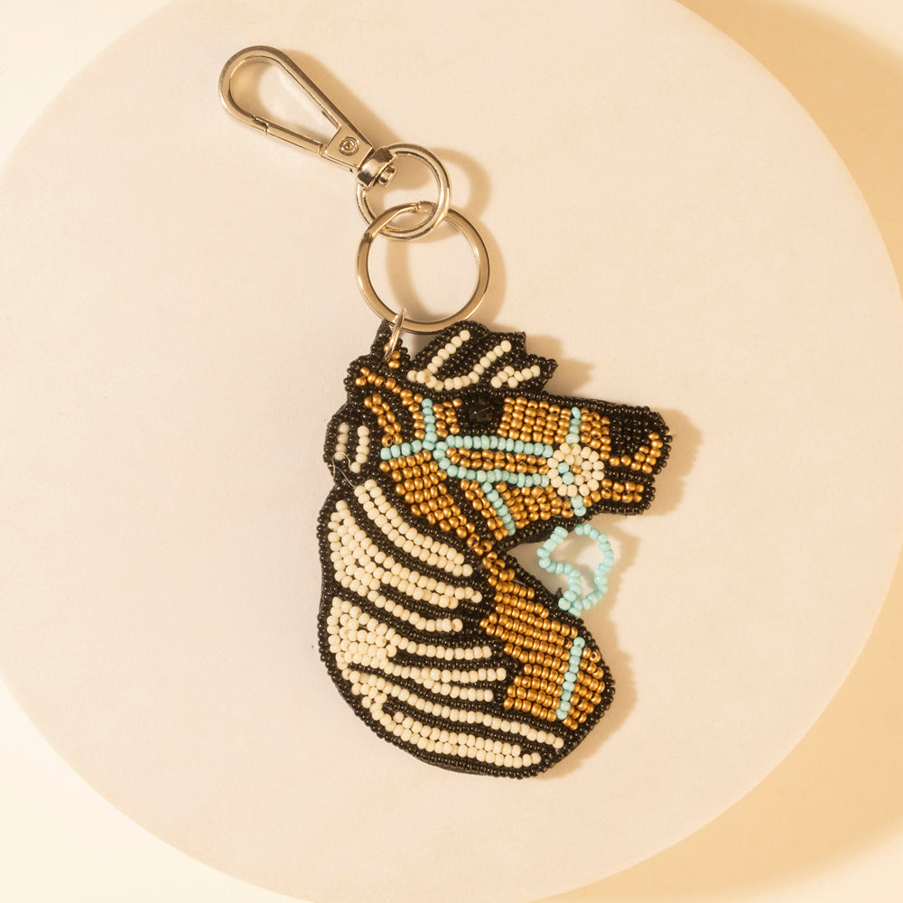 Myra Chief Mustang Keychain in Sable Tan - Myra USA