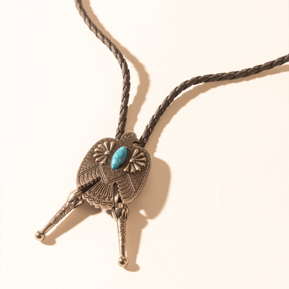 Myra Mystic Skies Bolo Tie in Mesa Turquoise - Myra USA