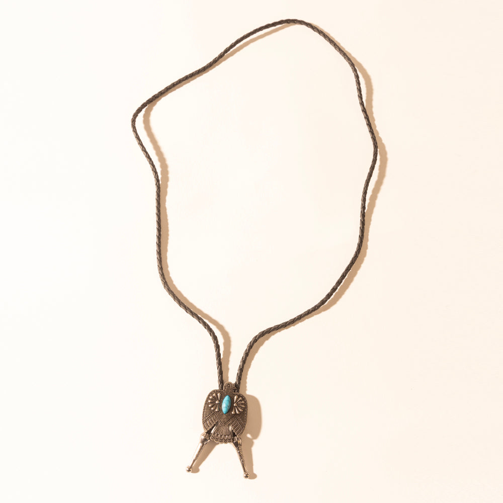Myra Mystic Skies Bolo Tie in Mesa Turquoise - Myra USA