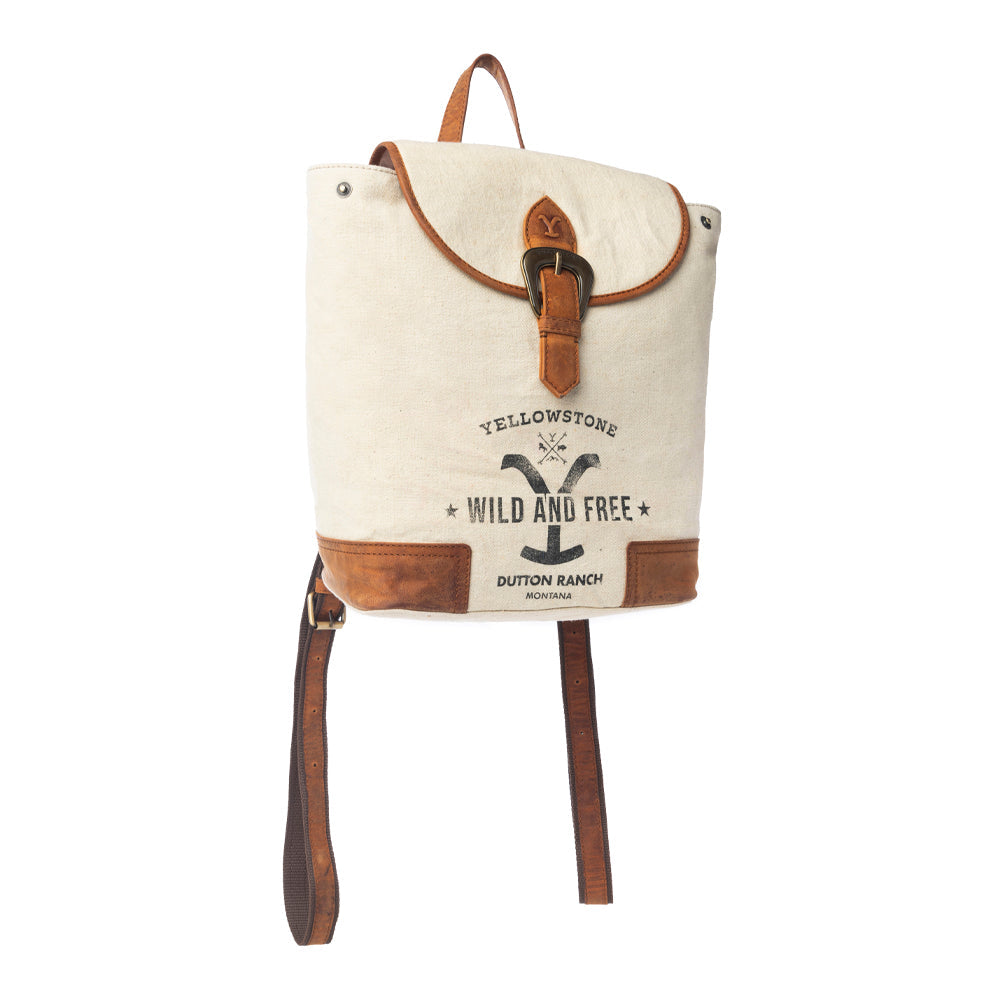Yellowstone Paradise Valley Backpack in Ivory - Myra USA