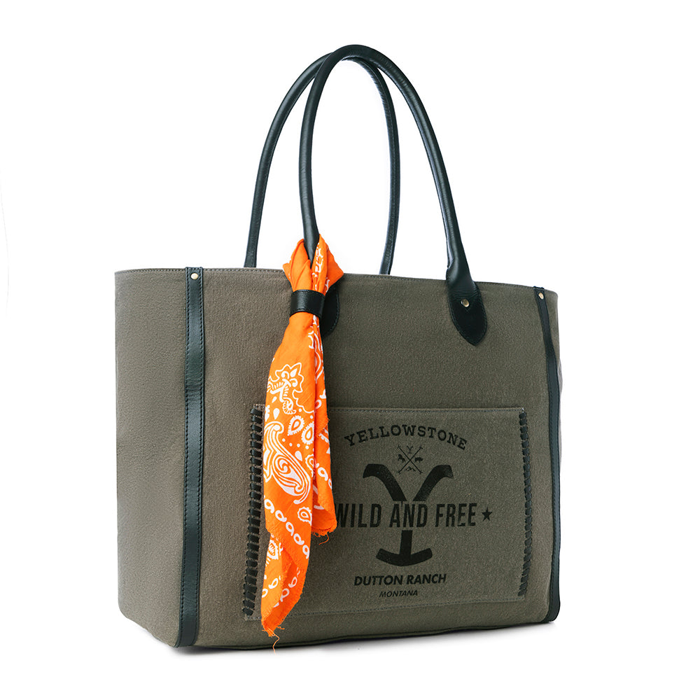 Yellowstone Velorra Ash Weekender Bag with Scarf - Myra USA