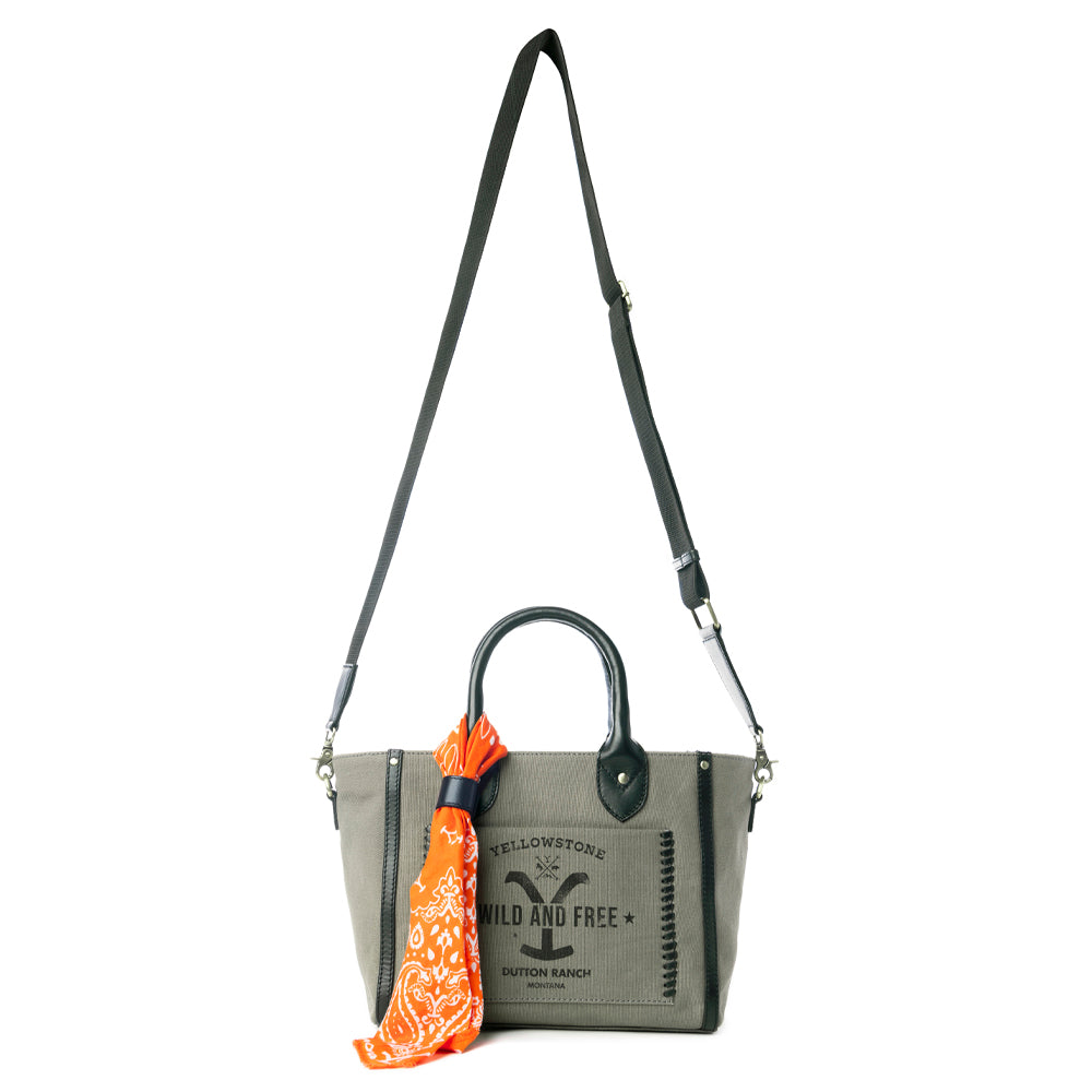Yellowstone Montana Shadow Ash CrossBody Bag with Scarf - Myra USA