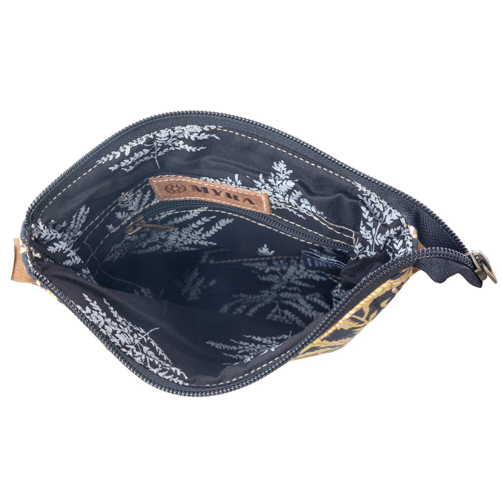 Myra Sunlit Grove Crossbody Bag in Golden Noir