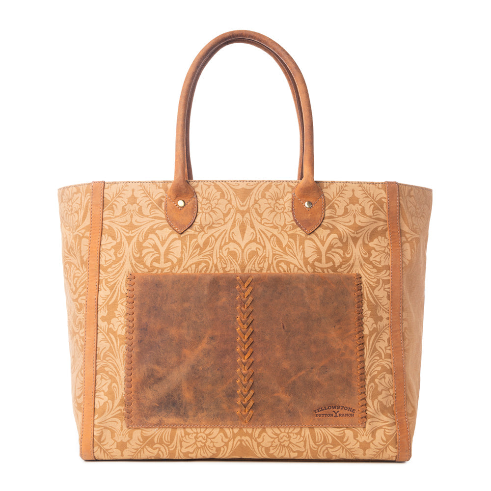 Yellowstone Chief Weekender Bag with Pockets in Amber - Myra USA