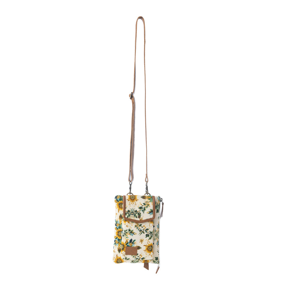 Myra Amber Ray Crossbody Bag with Phone Compartment in Sunlit Ivory