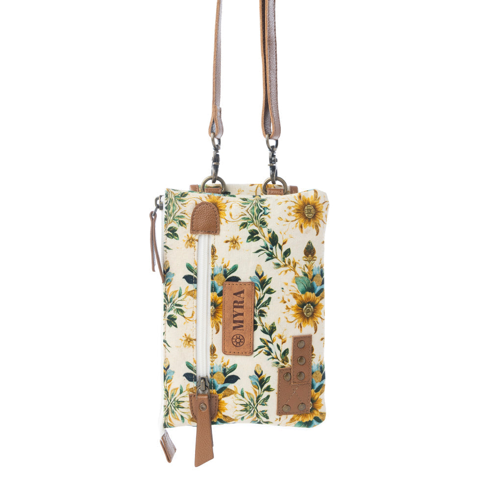 Myra Amber Ray Crossbody Bag with Phone Compartment in Sunlit Ivory