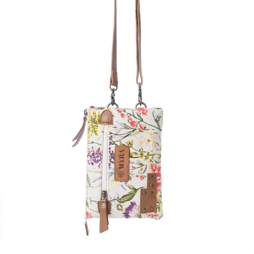 Myra Floraléa Crossbody Bag with Phone Compartment in Orchid Glow