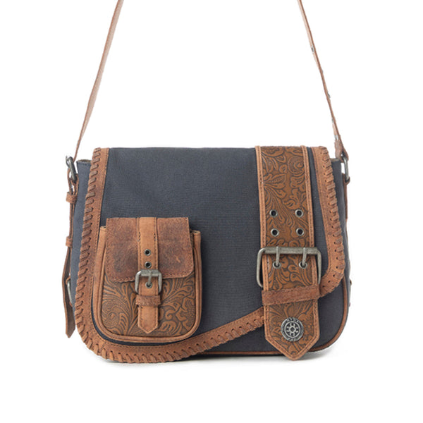 Myra Outlaw's Travels Leather Shoulder Bag in Copper Tan - Myra USA