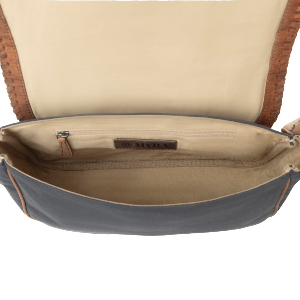 Myra Outlaw's Travels Leather Shoulder Bag in Copper Tan - Myra USA