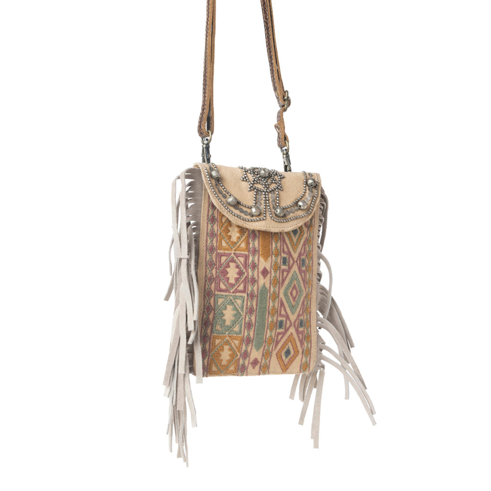 Myra Vintage Song Crossbody Bag in Sahara Clay - Myra USA