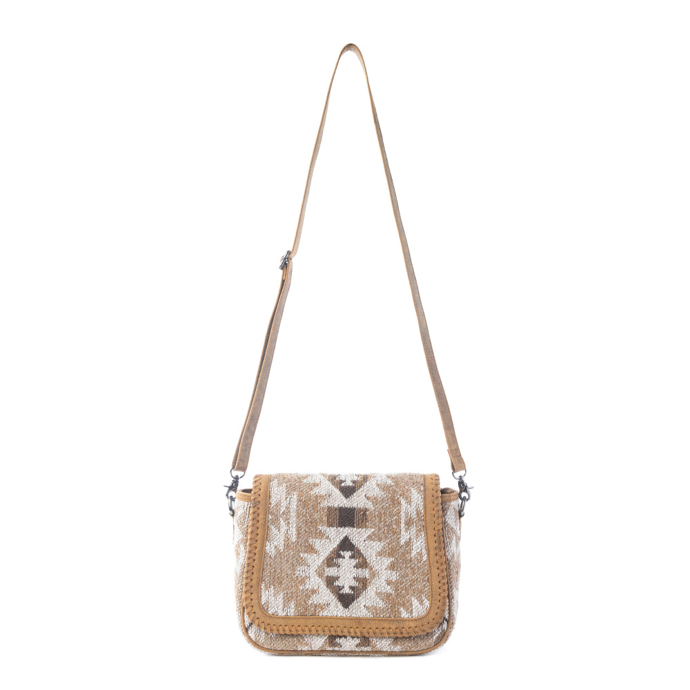 Myra Rising Falcon Woven Shoulder Bag in Prairie Sand