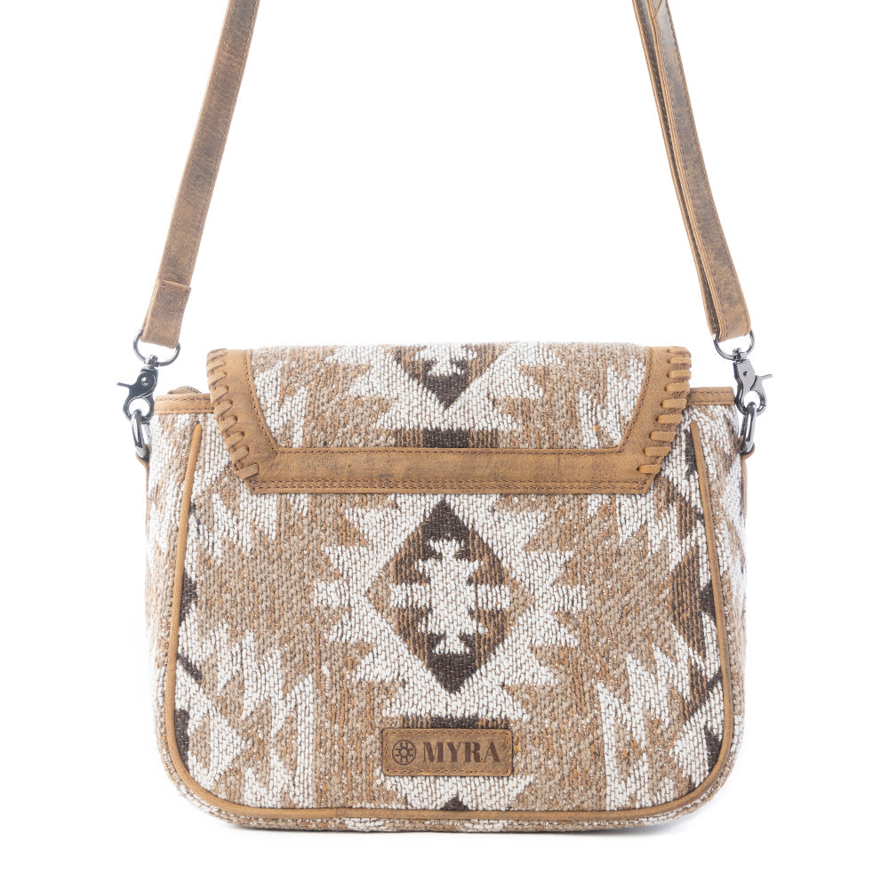 Myra Rising Falcon Woven Shoulder Bag in Prairie Sand