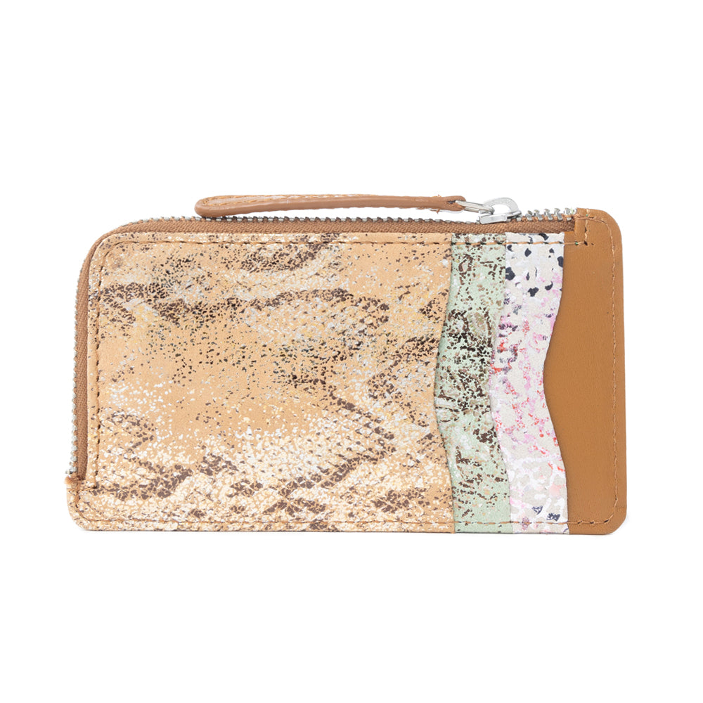 Myra Oasis Gleam Leather Wallet in Sapphire Snake Print