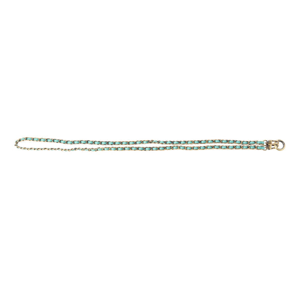 Cowgirl Lasso Phone Chain in Silver & Teal - Myra USA