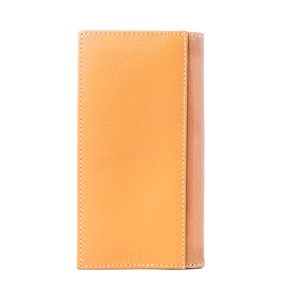 Myra Starweave Dusk Handtooled Leather Wallet for Men in Aged Sienna