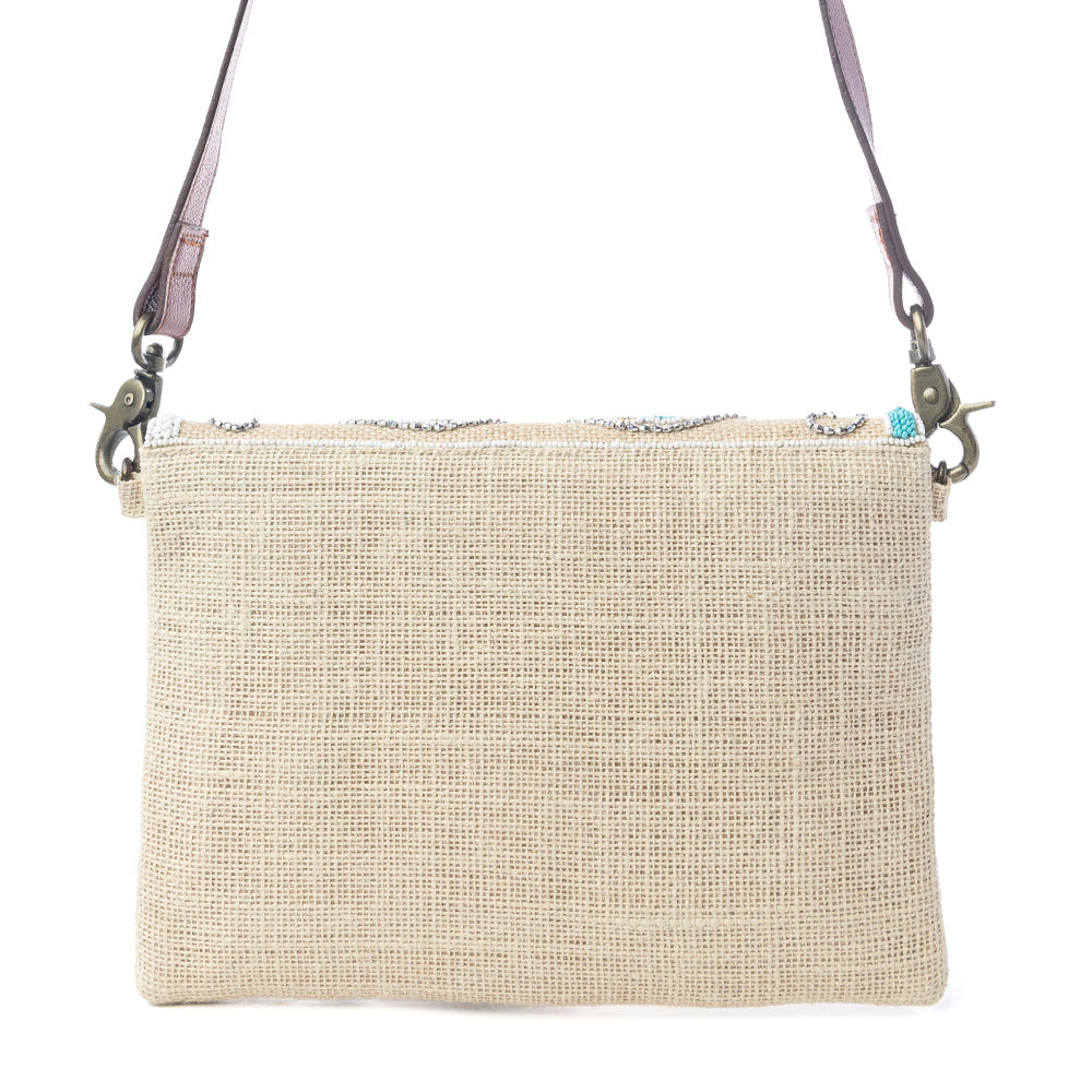 Myra Desert Phoenix Crossbody Bag in Aqua Jewel