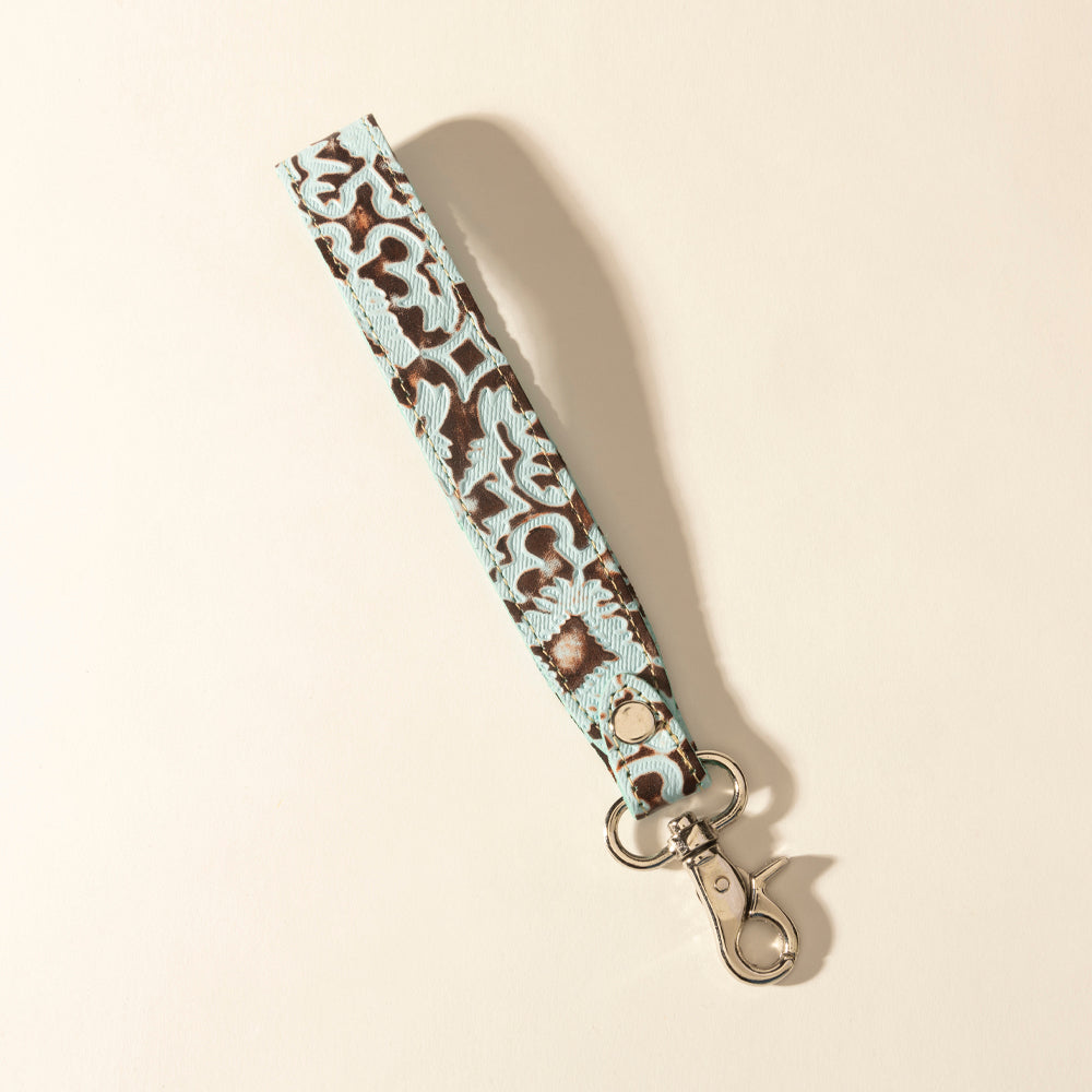 Myra Bonnie Leather Keyfob in Denim Smoke - Myra USA