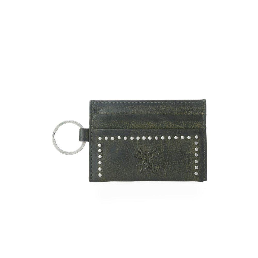 Myra Zidana Steelhoof Studded Veg Tanned Leather Wallet in Ranch Pine - Myra USA