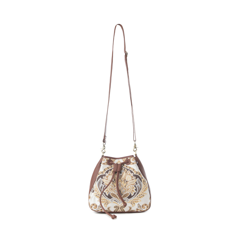 Myra Old Soul Bucket Bag in Golden Ivory - Myra USA