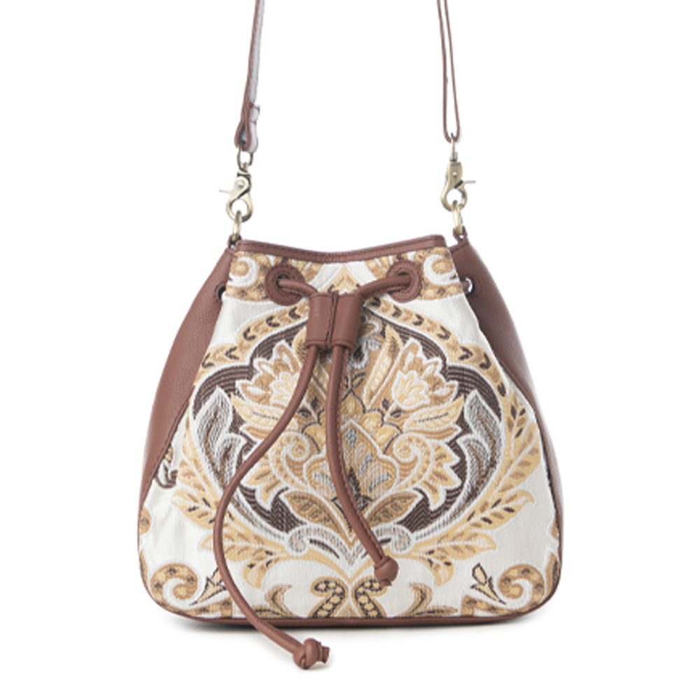 Myra Old Soul Bucket Bag in Golden Ivory - Myra USA