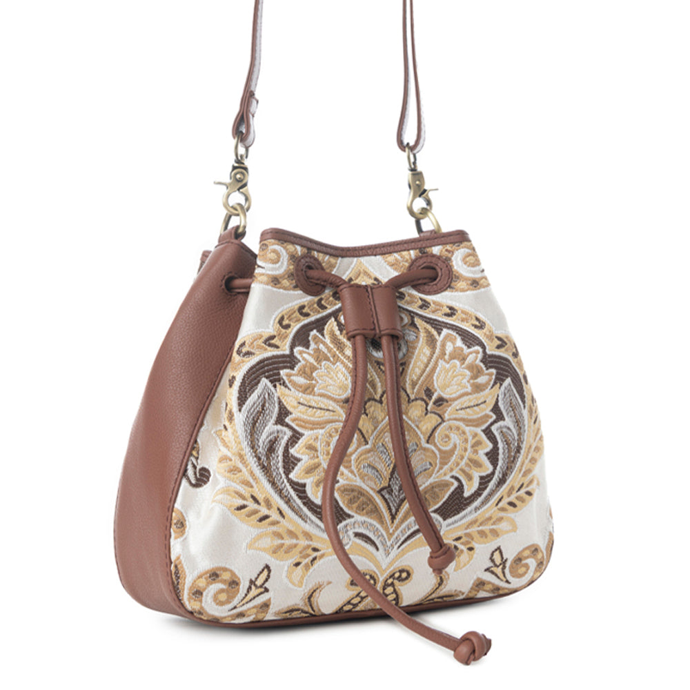 Myra Old Soul Bucket Bag in Golden Ivory - Myra USA