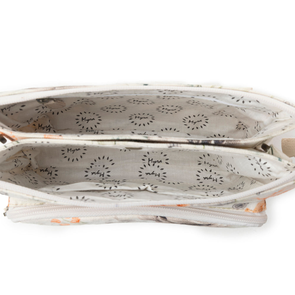 Myra Florabelle Crossbody Bag in Spring Ivory - Myra USA