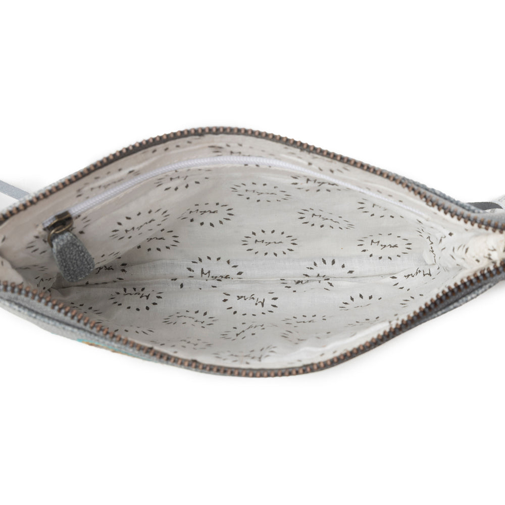 Myra ThunderFly Fringed Leather Bag in Silver Dust - Myra USA