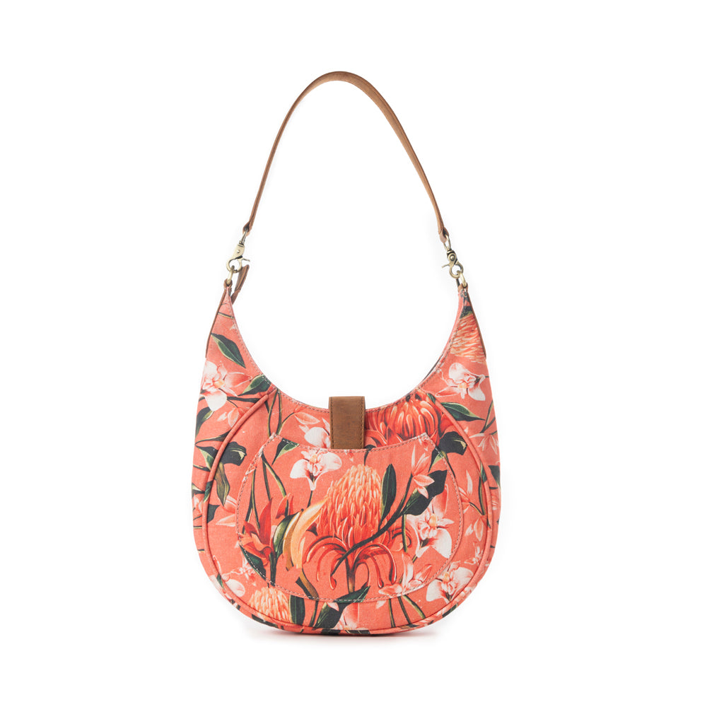 Myra Whispering Fields Shoulder Bag in Peach Paradise - Myra USA