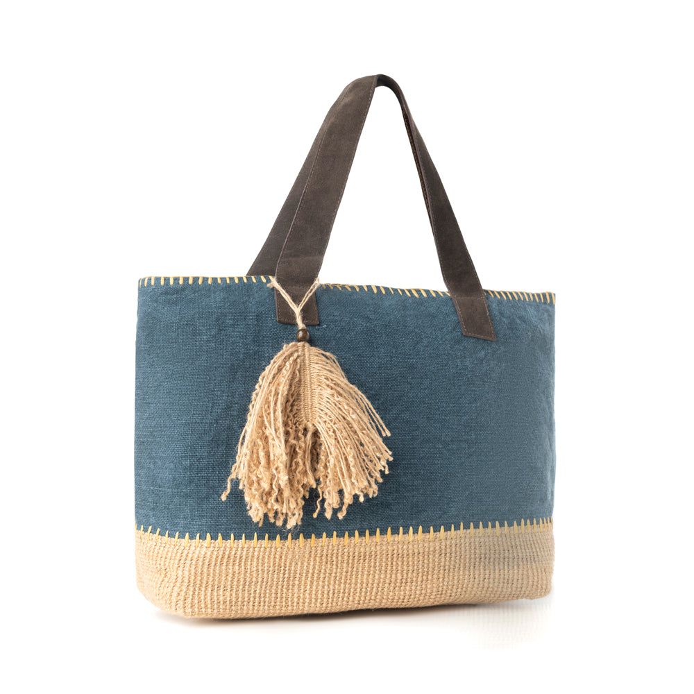 Myra Willow Wanderer Tote Bag in Sage Blue - Myra USA
