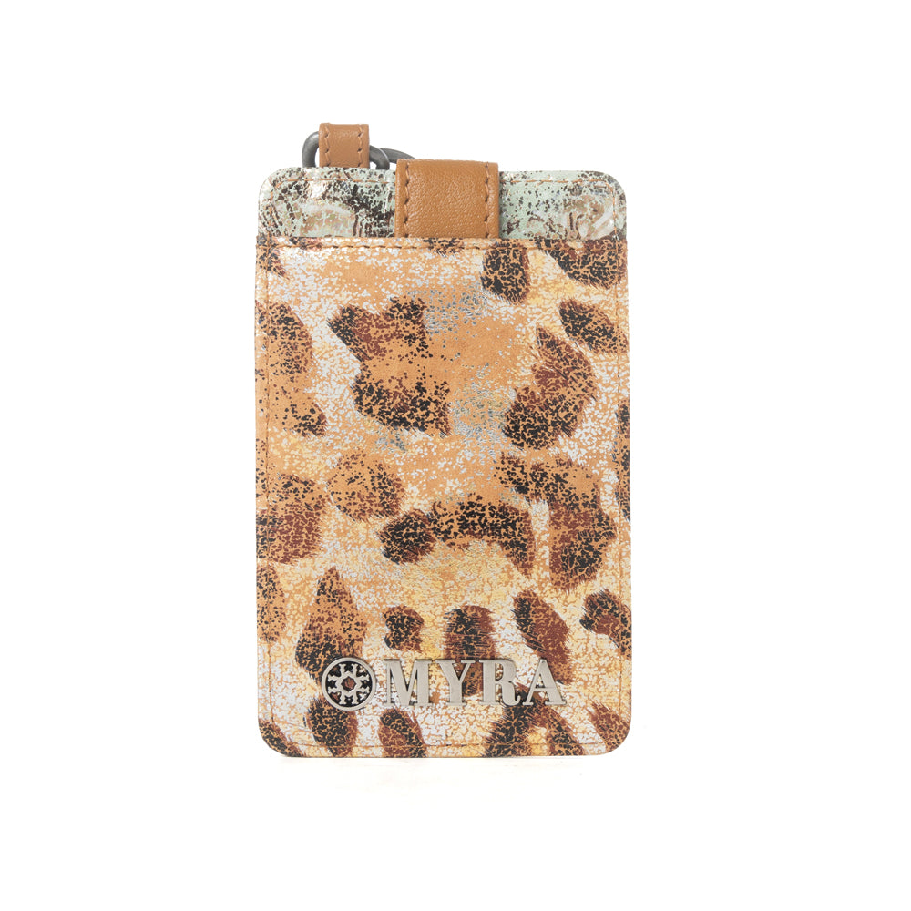 Myra Valejo Spirit Credit Card Holder in Leopard Dust - Myra USA