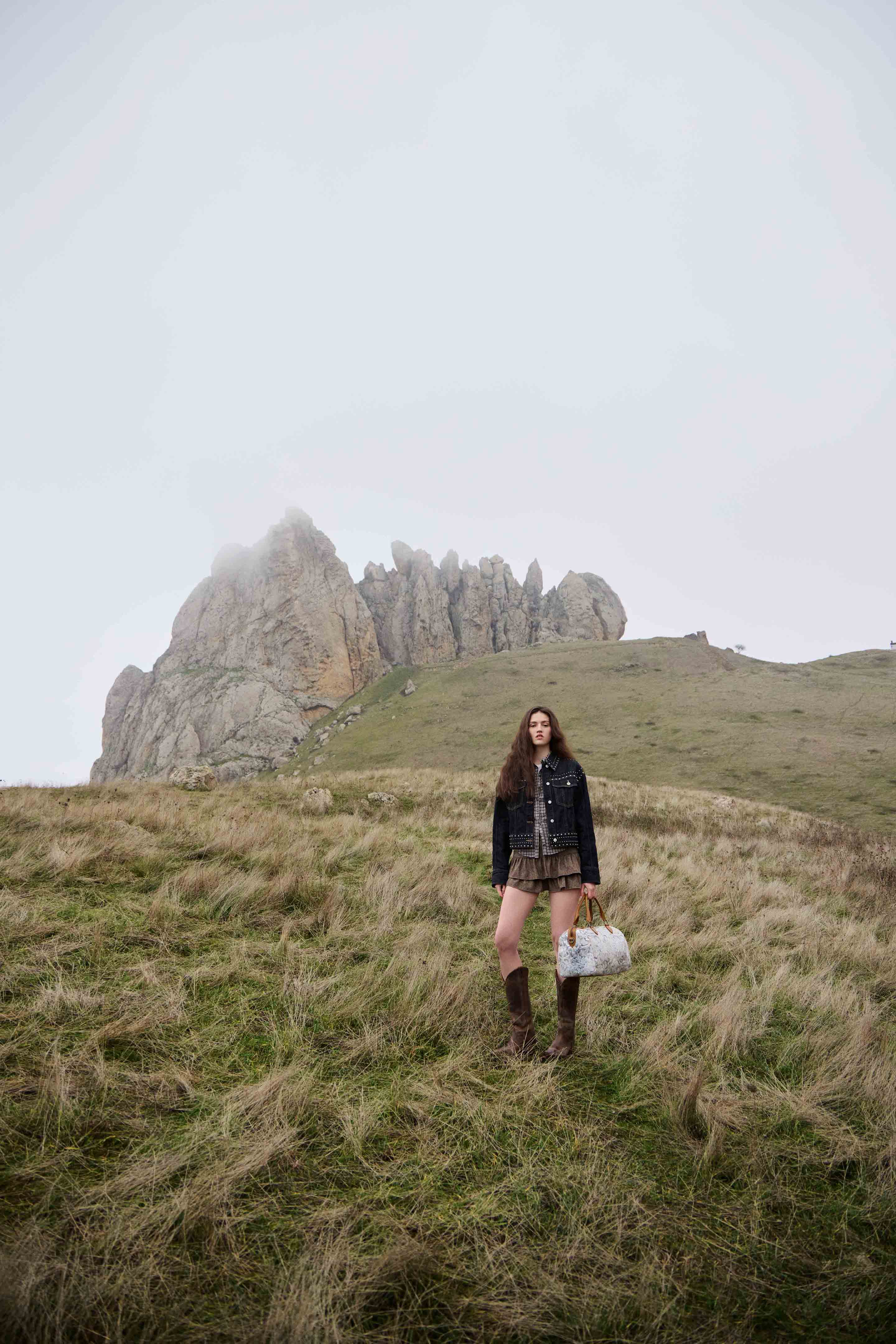 Myra Ranger's Echo Snake Print Leather Duffle Bag for Men in Aurora Viper