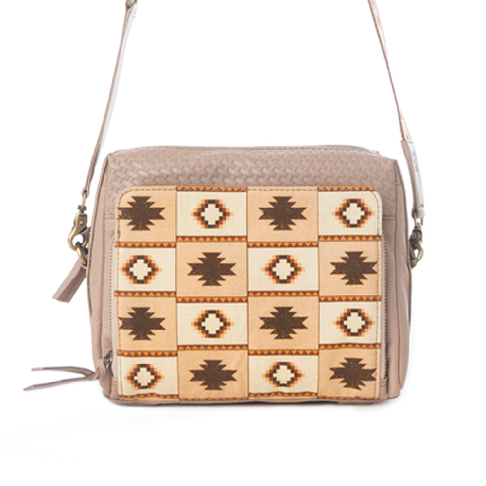 Myra Pueblo Sun Crossbody Bag in Honey Almond - Myra USA