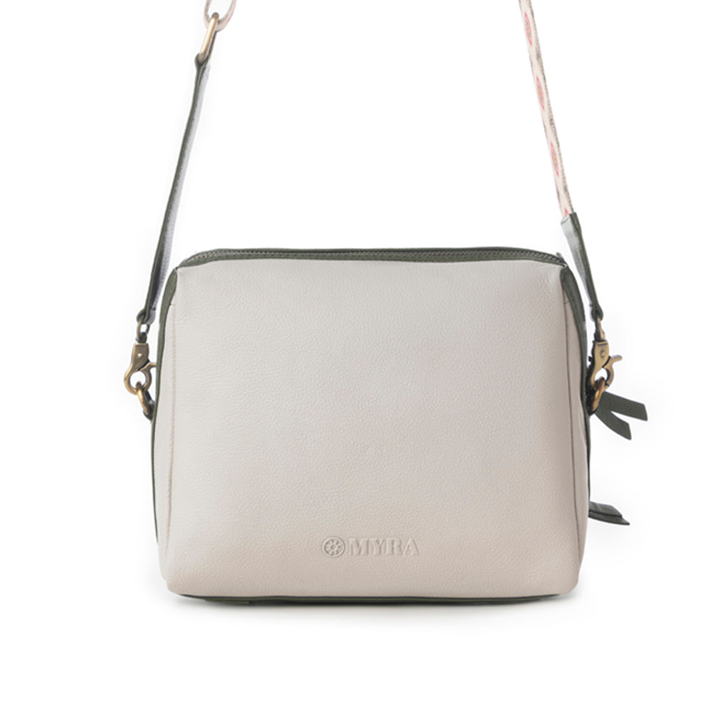 Myra Pueblo Sun Crossbody Bag in Nomad Ivory - Myra USA