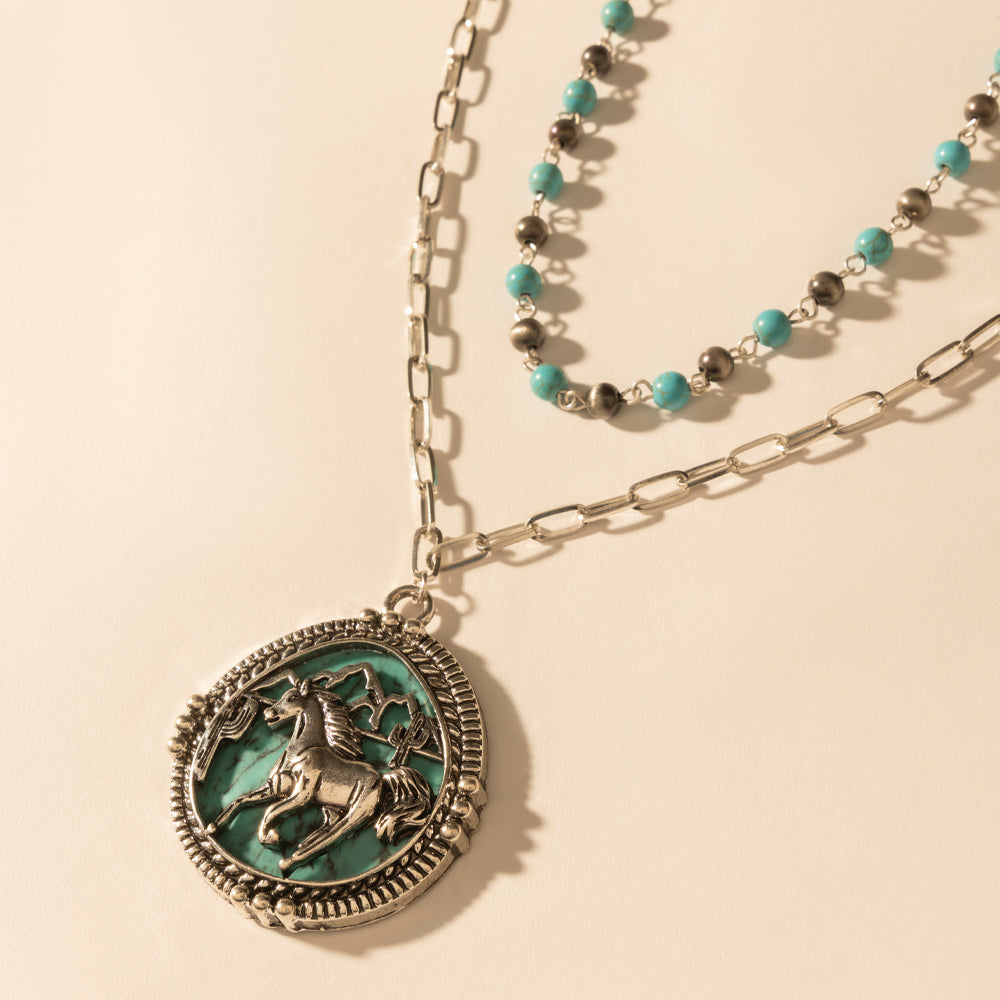 Myra The Lone Rider Chain in Turquoise - Myra USA