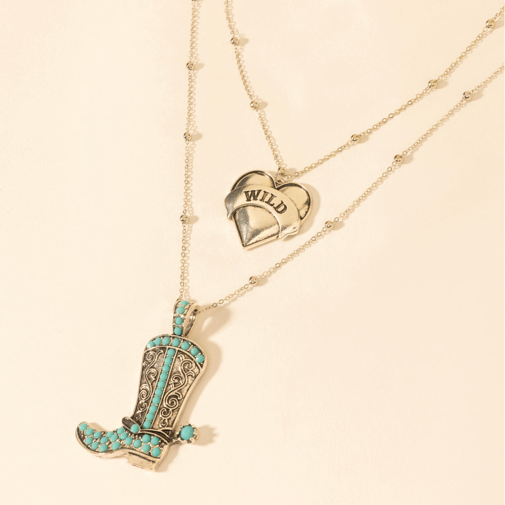 Myra Wild Star Stomping Necklace in Desert Turquoise - Myra USA