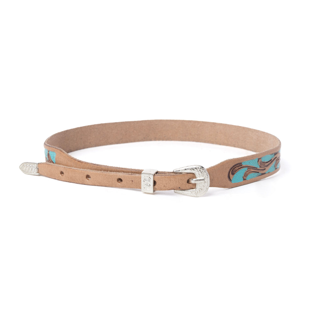 Myra Blue Mesa Western Leather Hat Belt - Myra USA