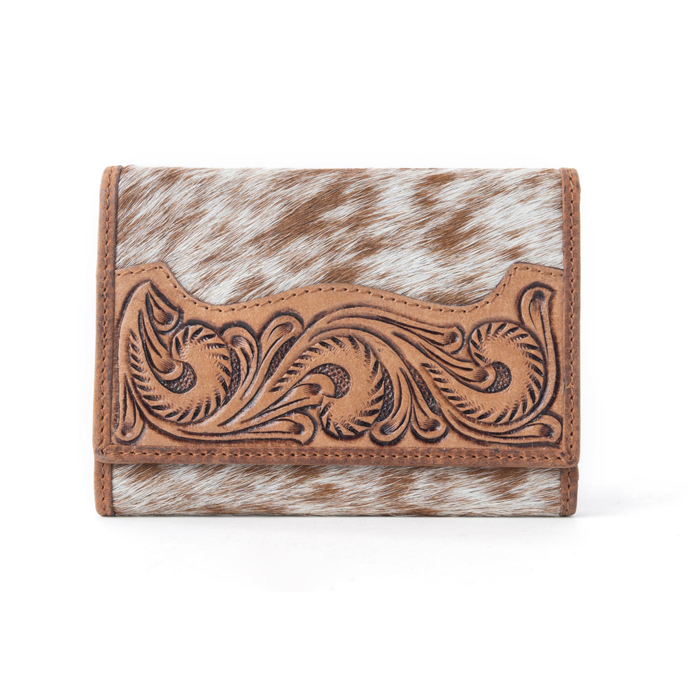 Myra Dune Wave Trail Credit Card Holder in Brindle Ivory - Myra USA