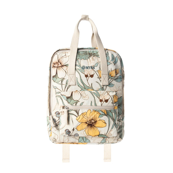 Pine Meadow Cotton & Leather Crossbody Bag in Ivory - Myra USA