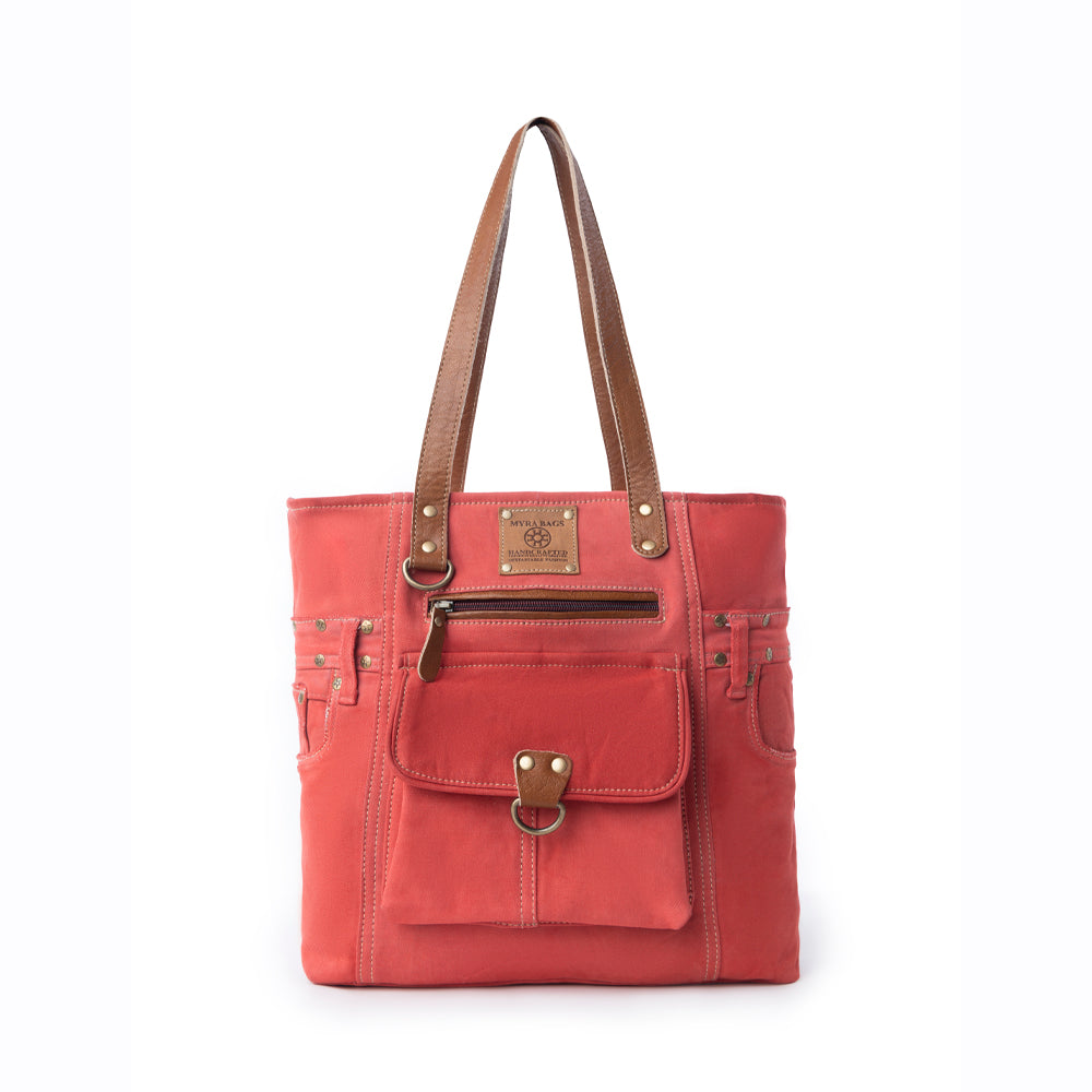 Myra Desert Trail Tote Bag in Canyon Coral - Myra USA