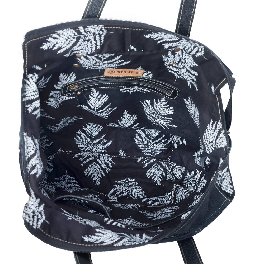 Myra Desert Trail Tote Bag in Midnight Coal - Myra USA
