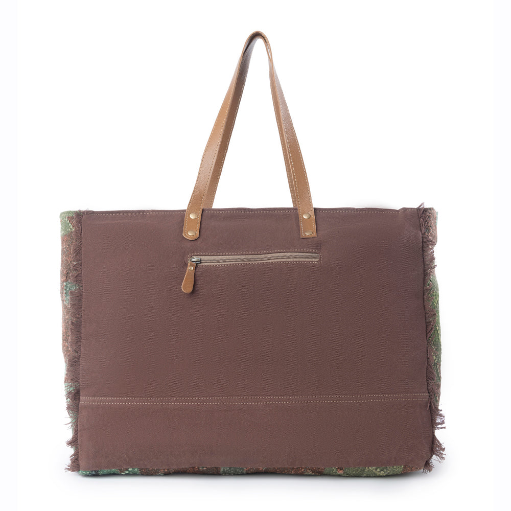 Myra Canyon Range Weekender Bag in Olive Green - Myra USA
