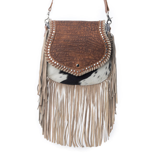 Myra Dusty Lariat Concealed Carry Bag in Saddle Brown - Myra USA