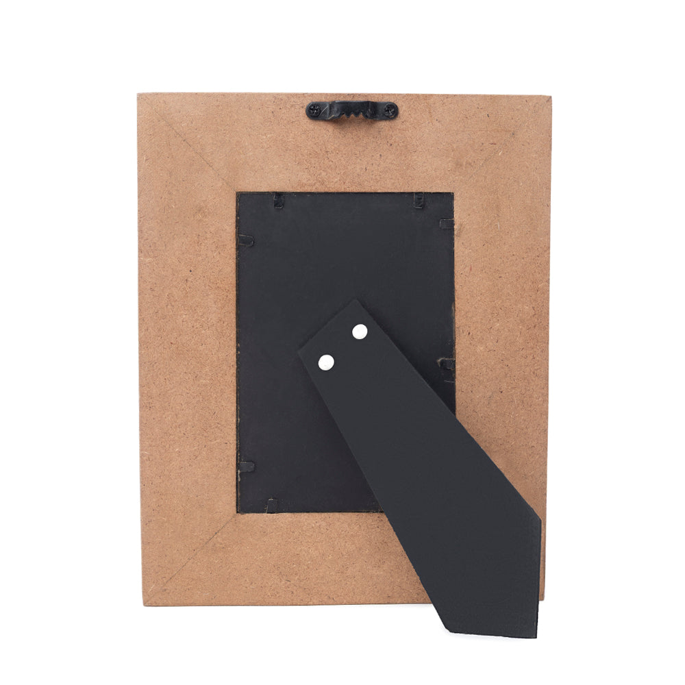 Bordertown Handtooled Leather Photo Frame in brown, premium western home décor - Myra USA