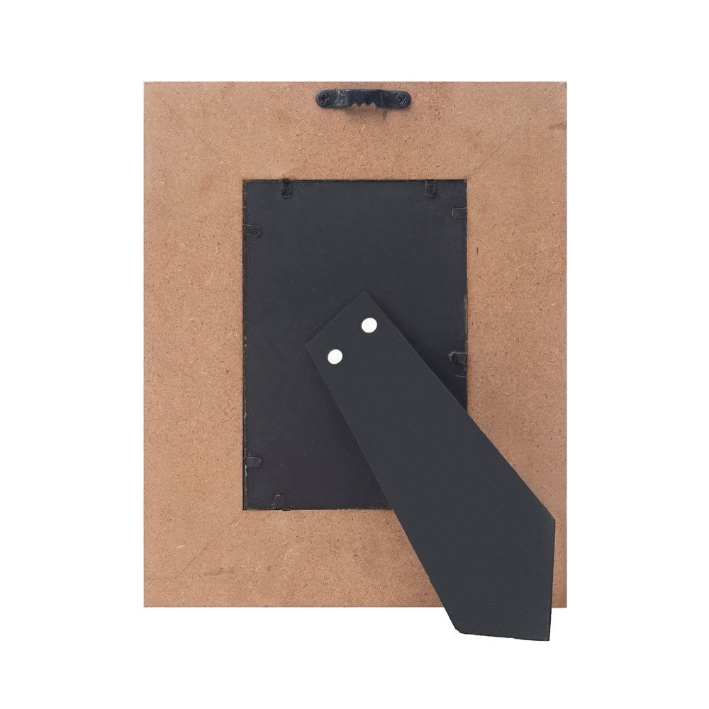 Myra Magnolia Rise Handtooled Leather Photo Frame in Deep Mahogany - Myra USA