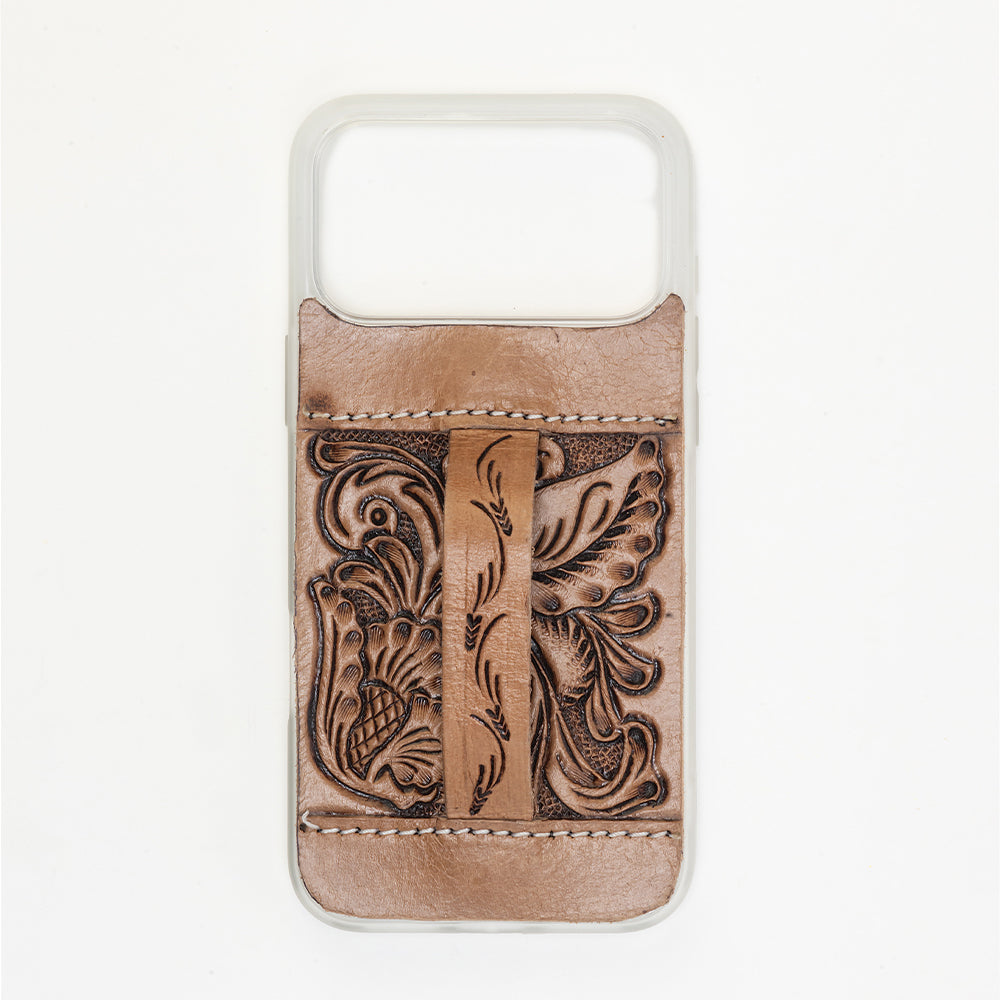 Myra Toolcrest Handtooled iPhone 17 Pro Max Mobile Case - Myra USA