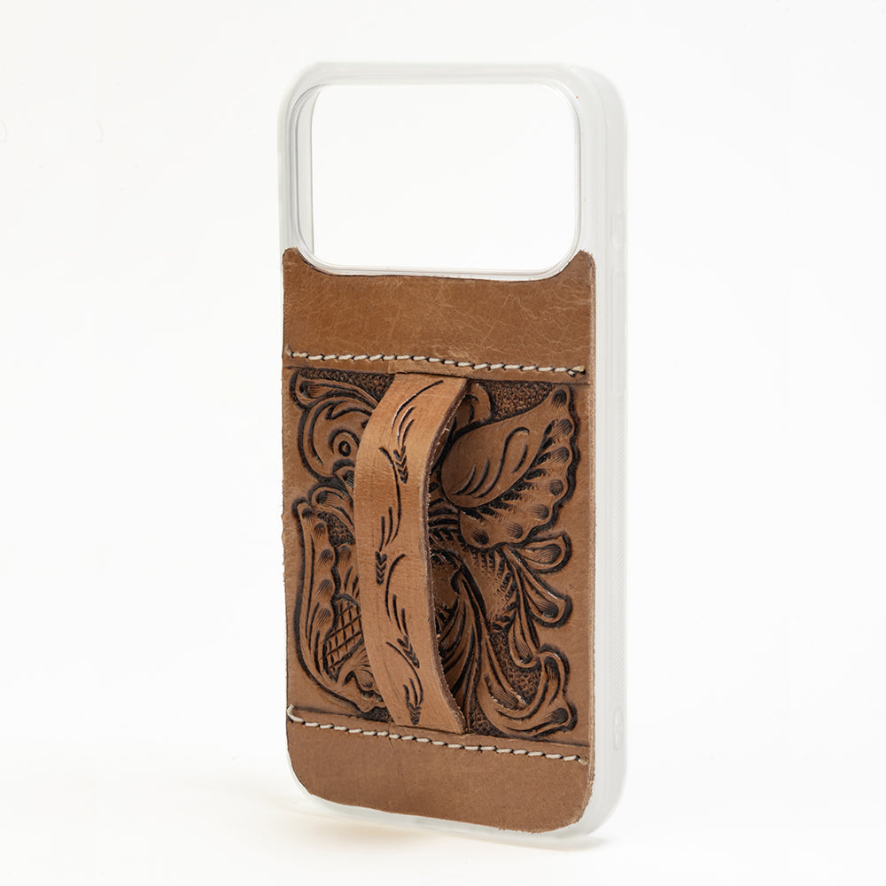 Myra Toolcrest Handtooled iPhone 17 Pro Max Mobile Case - Myra USA