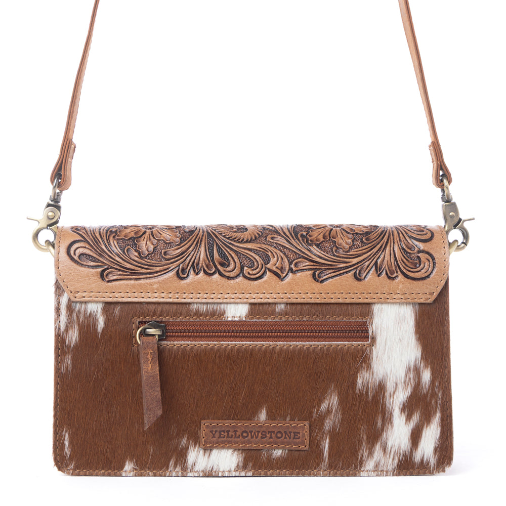 Myra Yellowstone Russet Valley Handtooled Bag in Warm Chestnut - Myra USA