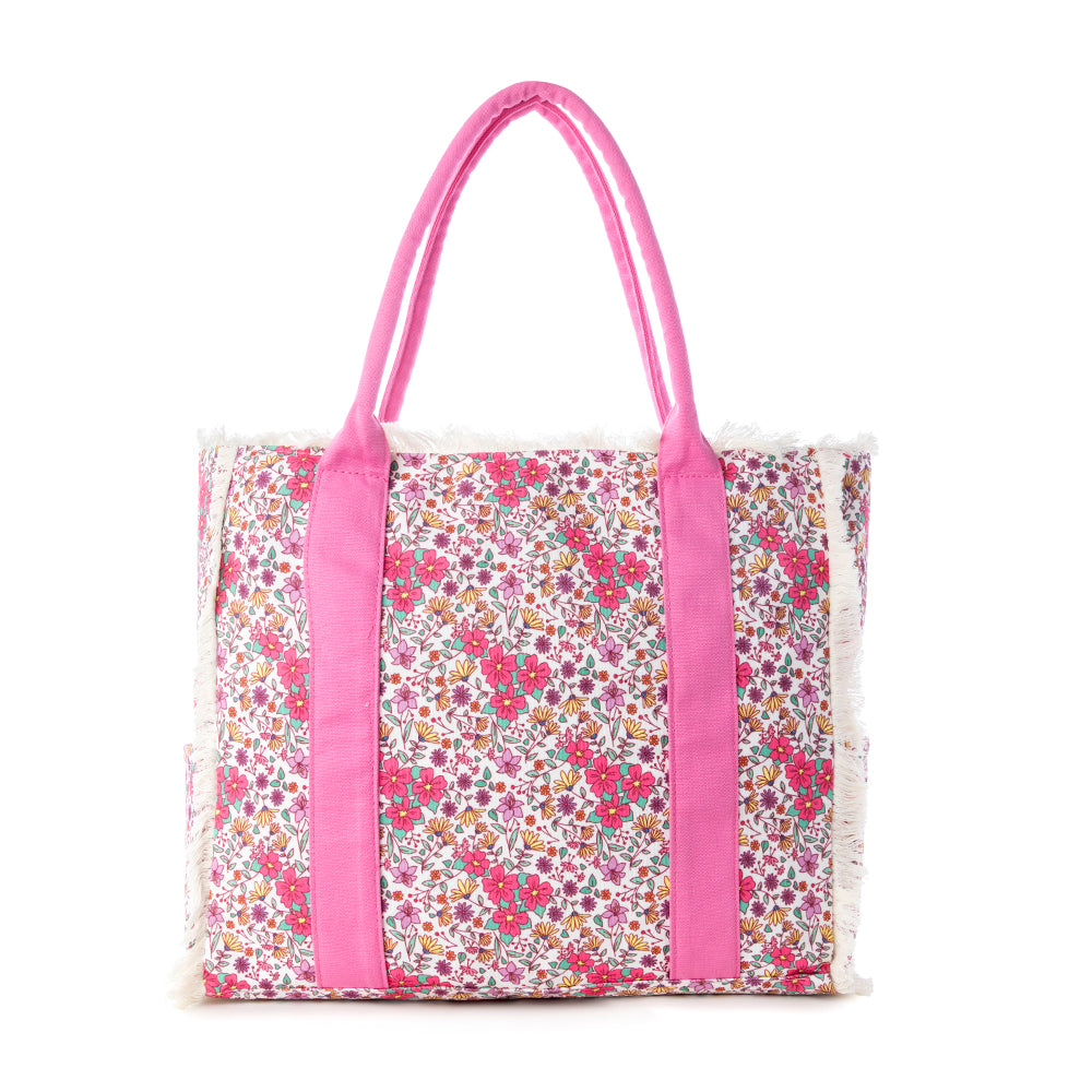Shoreline Weekender Bag with Beach Mat in Sage Rose - Myra USA