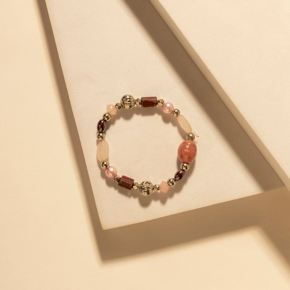 Myra Wild Soul Charm Bracelet in Desert Blush - Myra USA